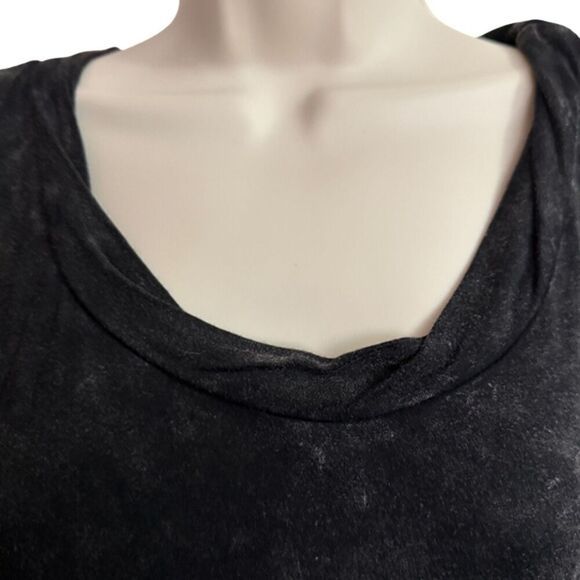 POL Black Distressed Lace Back Tank Top Size L - Picture 6 of 9